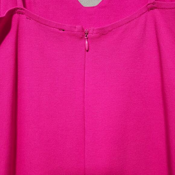 Lulus Hot Pink Bodycon Midi Dress Size Small Spaghetti Strap Party - Picture 4 of 11